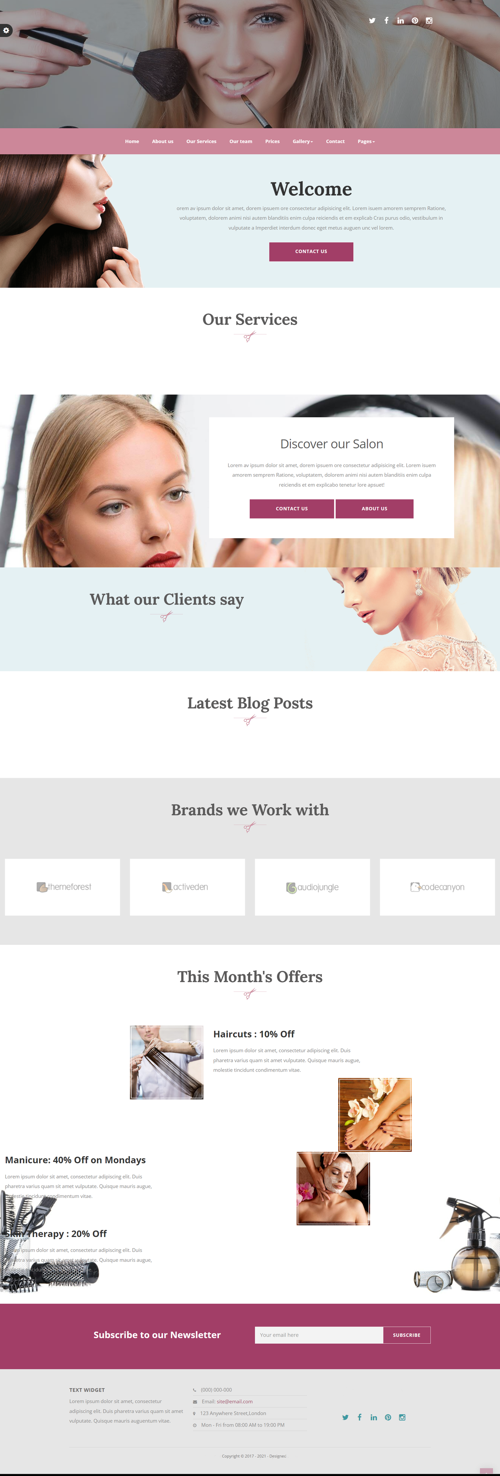 Kensington Beauty Salon Web Company