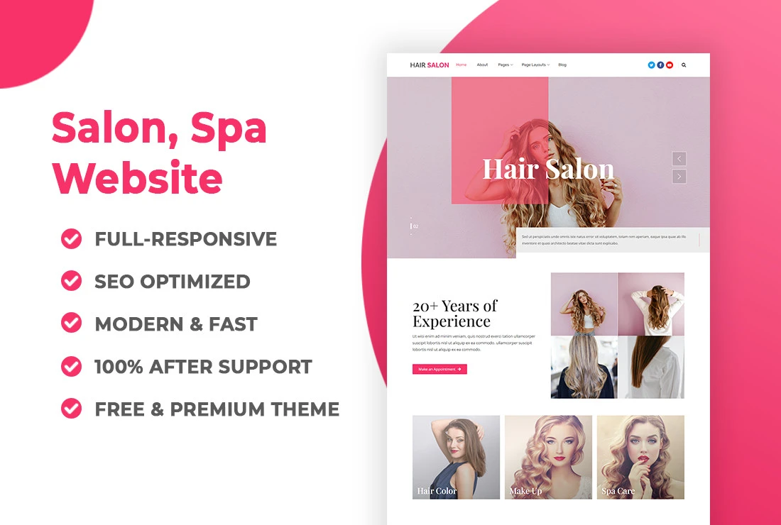 Beauty Salon Website Design London, UK